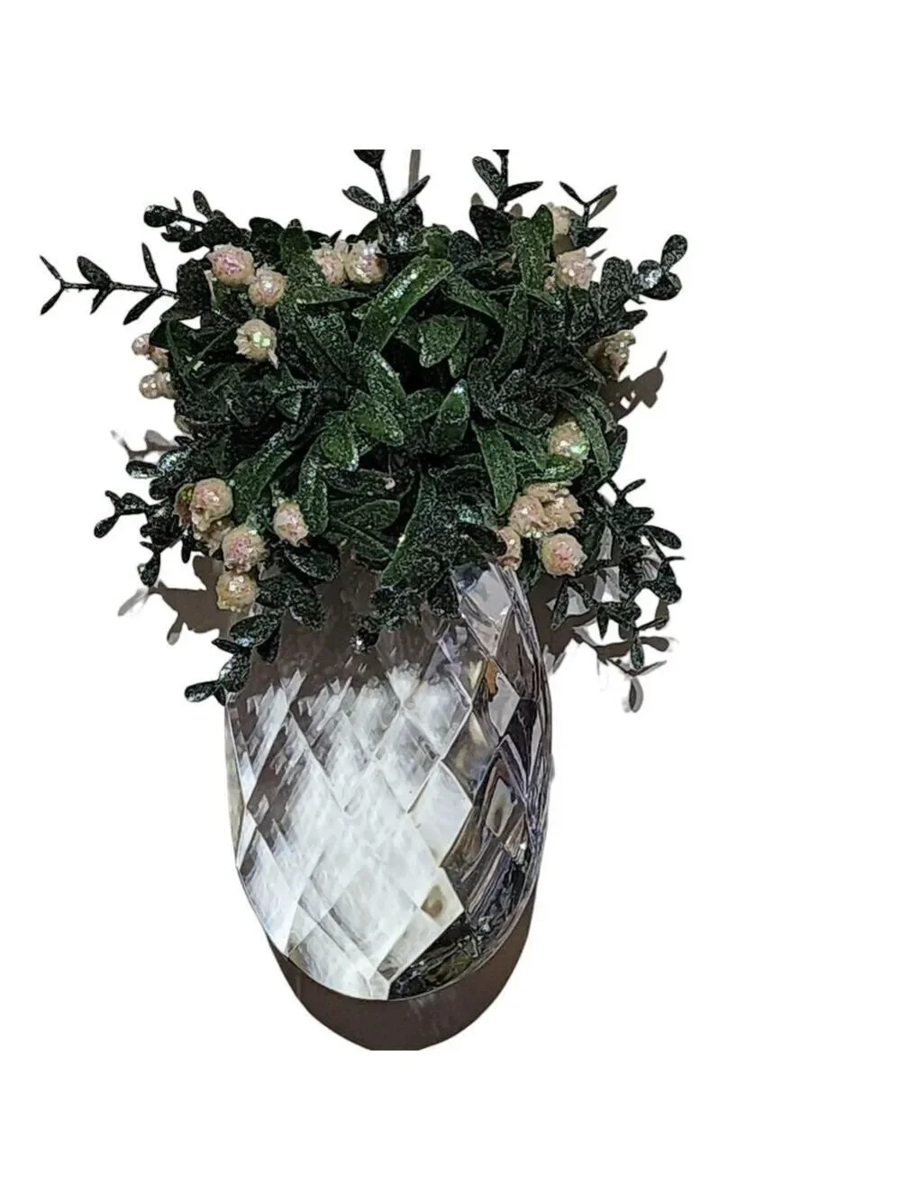 Christmas Kissing Krystal Large acrylic mistletoe ornament by Ganz